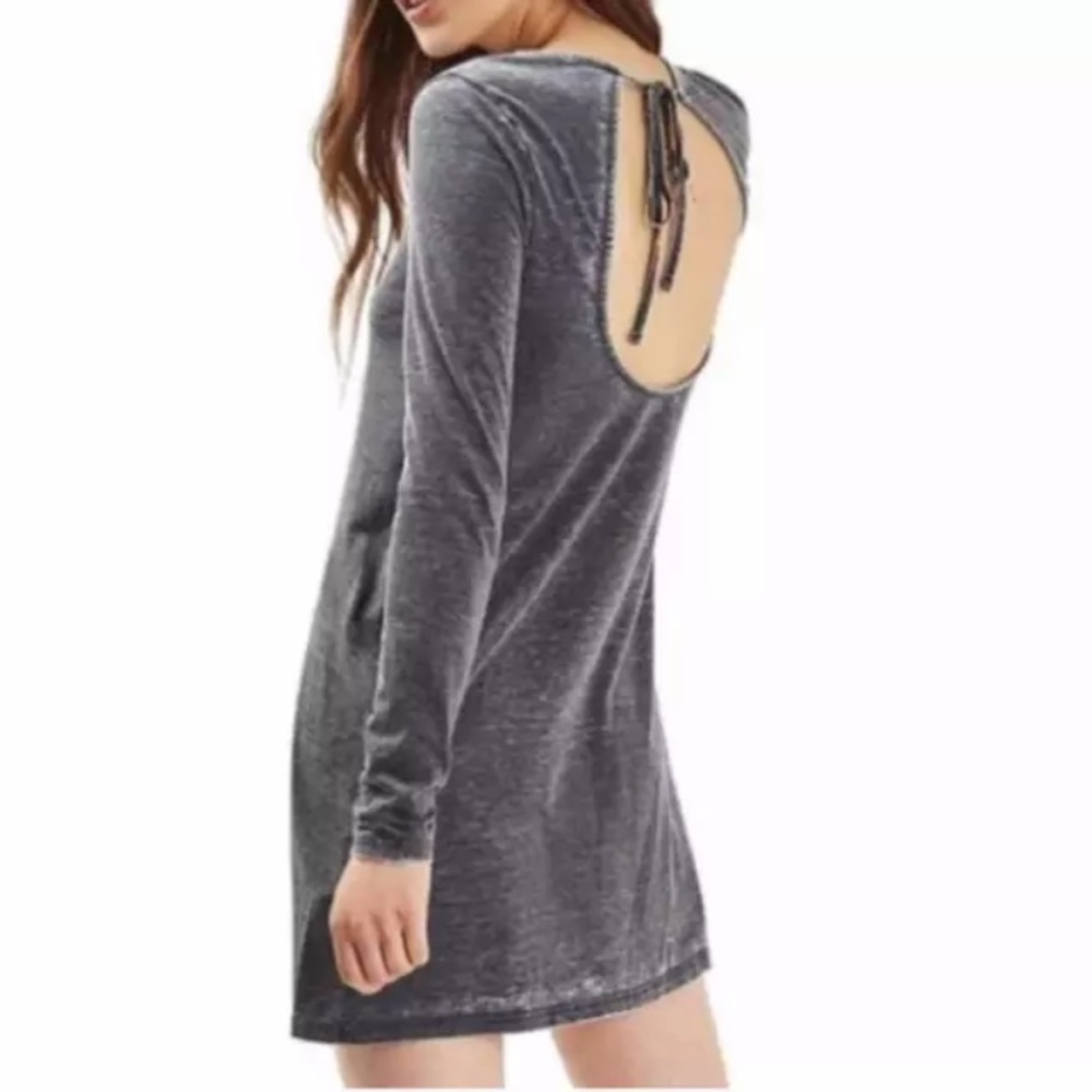 Topshop open back burnout tunic dress size US‎ 2